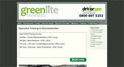 Desktop Screenshot of greenlitetraining.co.uk